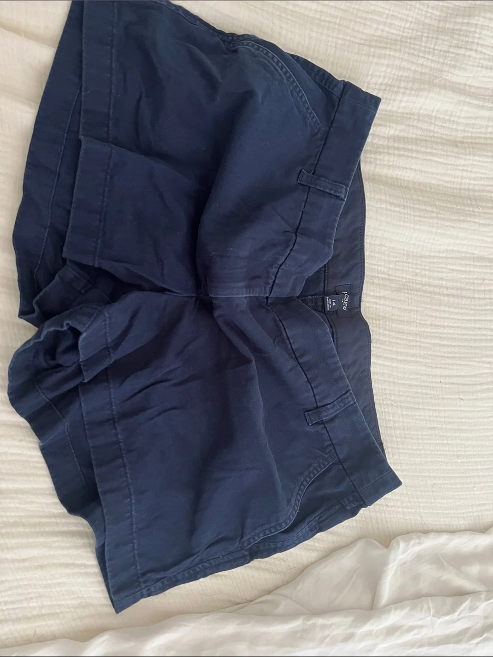 J. Crew Women's Navy Flat-Front Casual Shorts